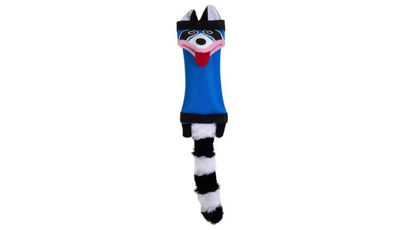 Firehose Friends Raccoon Tough Dog Toy