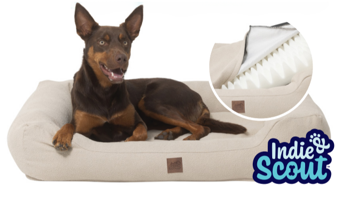 Bed Indie & Scout Boucle Bolster Bed Medium