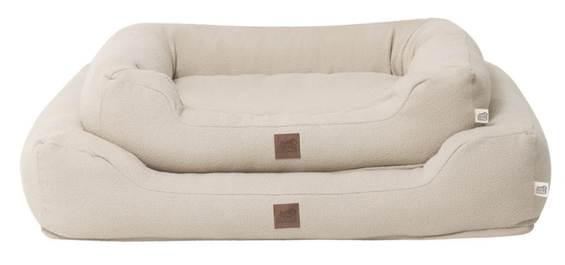 Bed Indie & Scout Boucle Bolster Bed Large