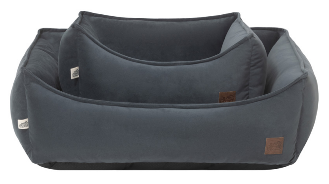 Bed Indie & Scout Recycled Velvet Square Bed Large