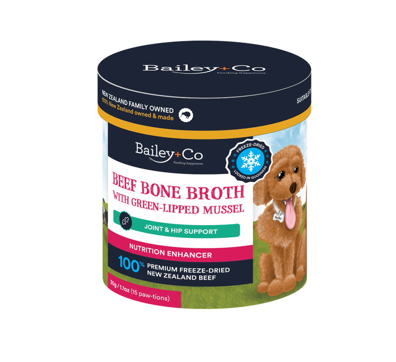 Bailey & Co Beef Bone Broth Paws with Green Lipped Mussel 30g