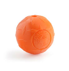 Planet Dog Orbee Tuff Diamond Plate Ball Small Orange