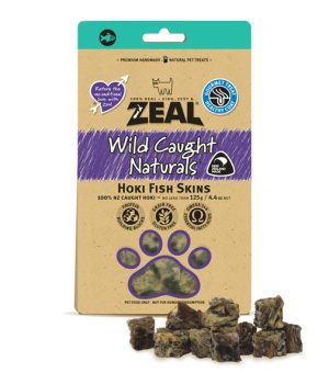 Zeal Wild Caught Hoki Fish Skins 125g