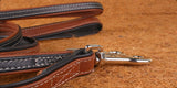 Leather Dog Lead Soft Black Top