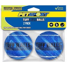Petsport Tuff Balls 2pk Dog Toy Blue