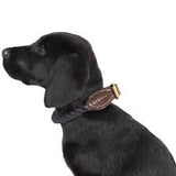 Collar Mog & Bone Rope & Leather Navy Sm