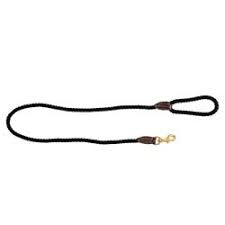 Lead Mog & Bone Rope & Leather Navy