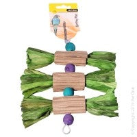 Bird Toy Avi One Wood & Corrugated & Straw