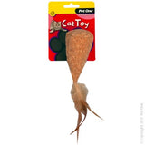 Pet One Plush Cork Teepee Cat Toy