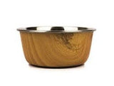 Barkley & Bella Dog Bowl Natural Wood Look