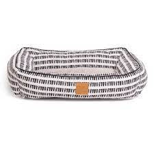 Bed Mog & Bone Bolster Bed Mosaic Blk/Wh S