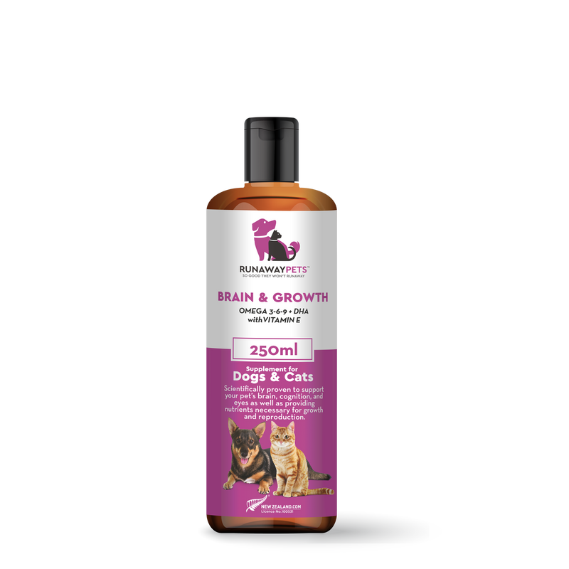 Runaway Pets Brain & Growth Health Supplement 250ml