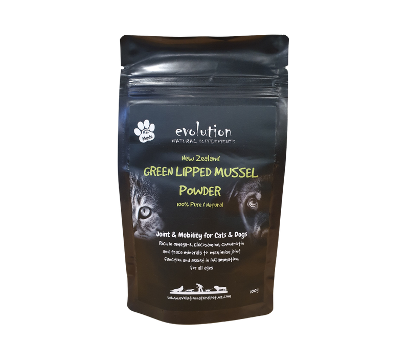 Green Lipped Mussel powder joint supplement for cats & dogs