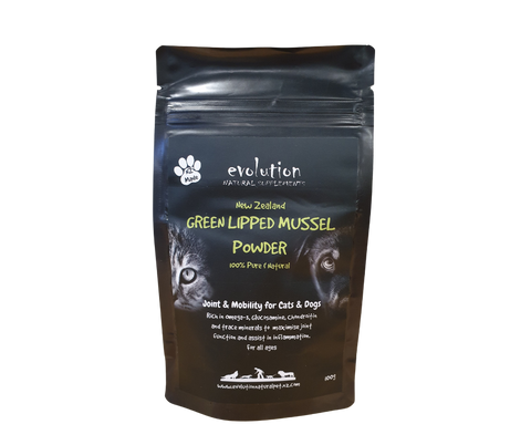 Green Lipped Mussel powder joint supplement for cats & dogs