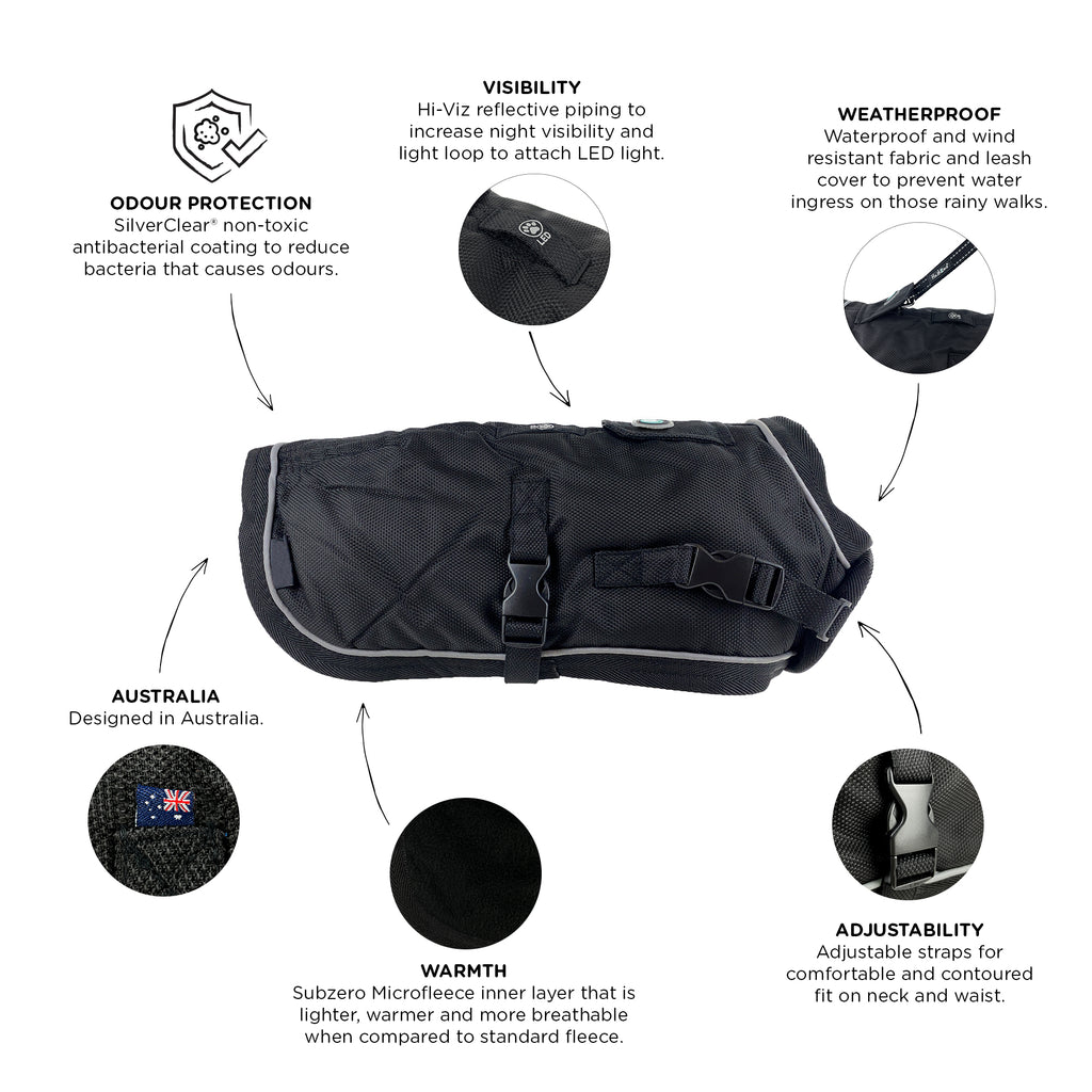 Huskimo Summit Dog Jacket Dark Sky