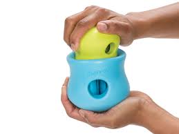 West Paw Zogoflex Toppl Dog Treat Toy Granny Smith