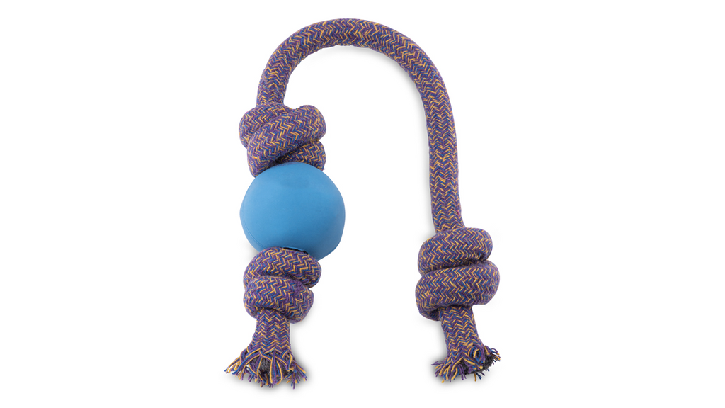 Beco Ball on Rope Small Blue