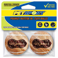 Petsport Tuff Balls 2pk Dog Toy Peanut Butter
