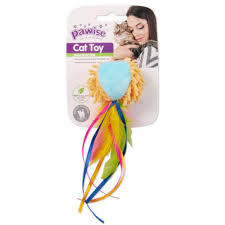 Toy Cat Pawise Plush Ball with Tail