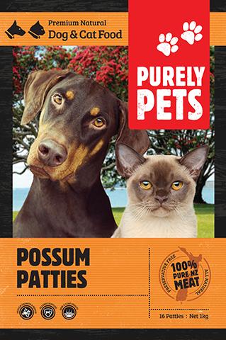 Purely Pets Possum Patties 1kg