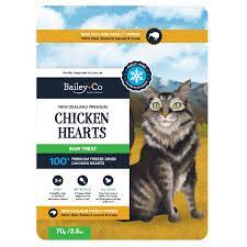 Bailey & Co Freeze Dried Chicken Heart Cat Treats 70g