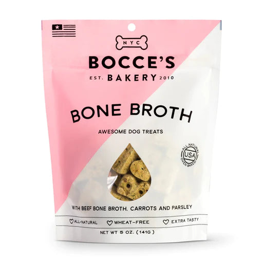 Bocce's Bone Broth Biscuits Dog Treats 141.7g
