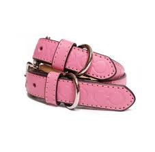 Bork Leather Dog Collar Small Pink