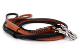 Leather Dog Lead Soft Round Brown