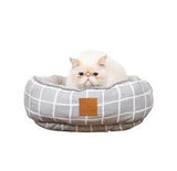 Bed Mog & Bone Reversable Grey Check Cat