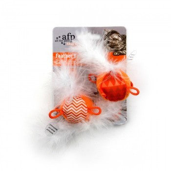 AFP Modern Feather Balls Cat Toy Assorted