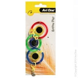 Avi One Bird Toy Triple Ring with Mirror and Bell