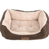 Dog Bed Its Bed Time Plush Dozer Rectangle Brown