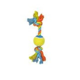 Knots of Fun Rope Dog Toy with Tennis Ball 31cm