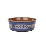 Barkley & Bella Dog Bowl Good Dog Indigo