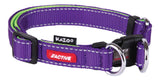 Kazoo Adjustable Dog Collar Purple/Lime