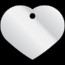 Imarc ID Tag Large Heart Chrome