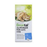Drontal Cat Wormer 4kg 2pk