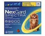 NexGard Spectra Flea Tick Worm Chew 3.6kg-7.5kg 1pk