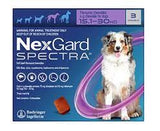 NexGard Spectra Flea Tick Worm Chew 3.6kg-7.5kg 1pk