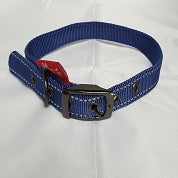 Yours Droolly Dog Collar Plain Blue