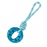 Ruffplay Dental Ring with Tug Rope Dog Toy